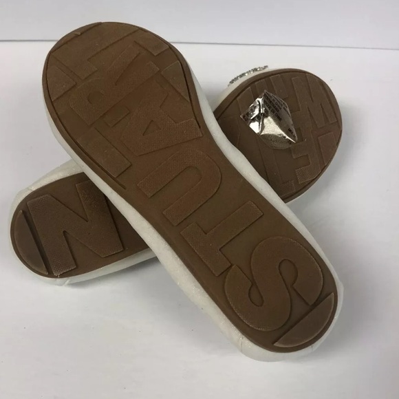 Stuart Weitzman Kids’ Fannie Chain Bow White Ballet Flats, Girls’ Size 4 M - Picture 5 of 6